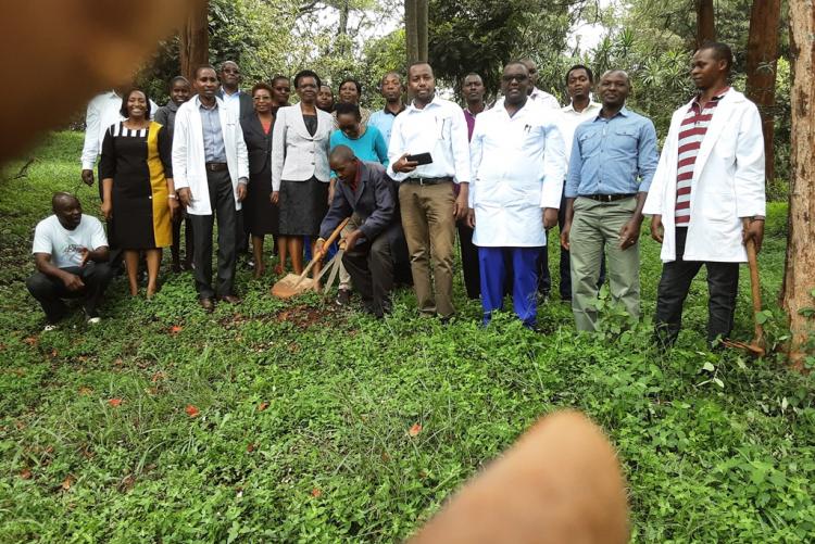 UHS group Photo after tree planting