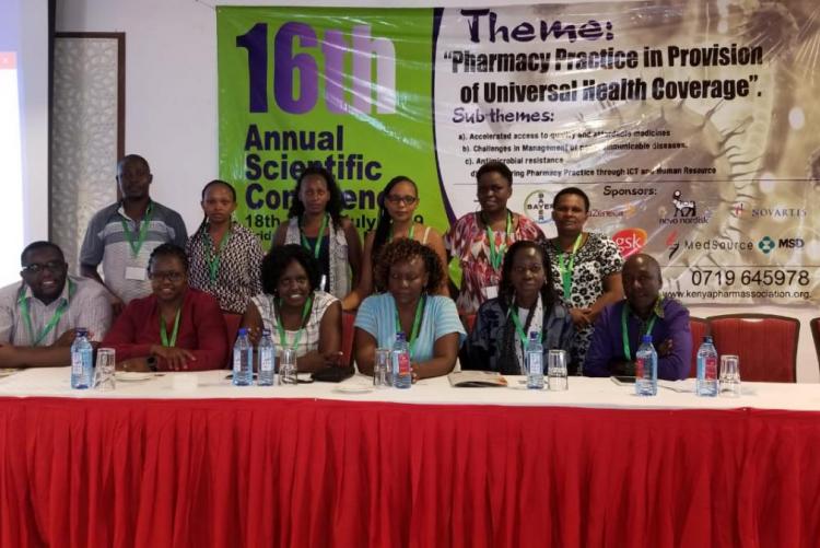 UHS Pharmacy Staff During 16th Annual Scientific Conference held in Mombasa . 
