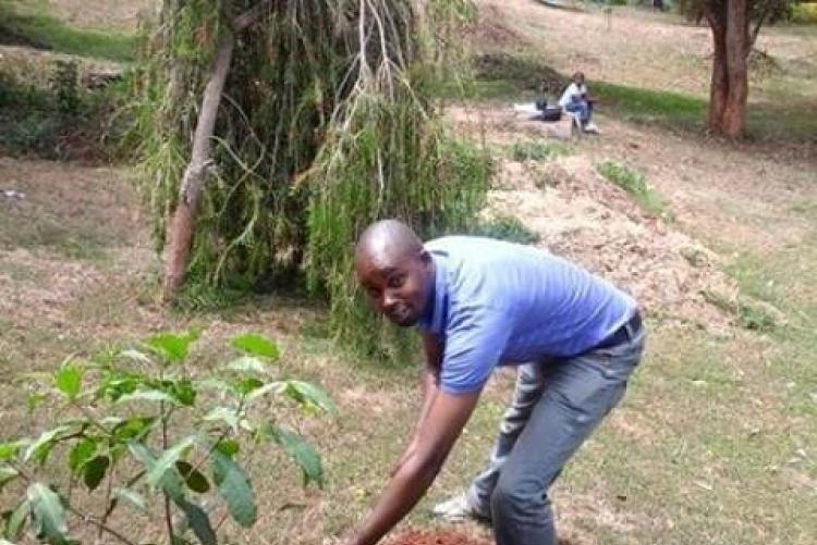 Ambulance Driver Plants a Tree at UHS