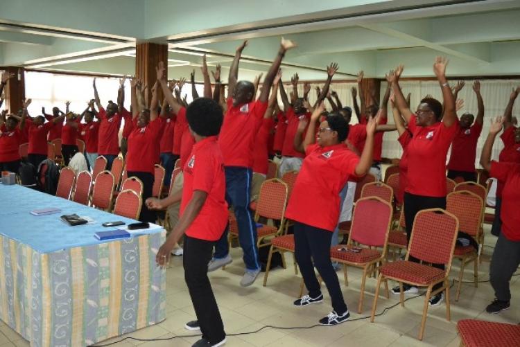 uhs staff during the morning session