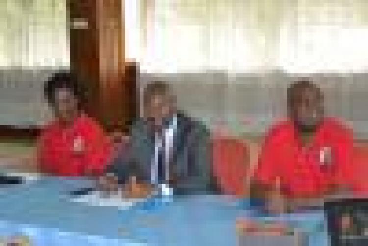 From Left CMO Dr. Asimba, VC Prof Kiama and DCMO Staff Dr. Miyoro
