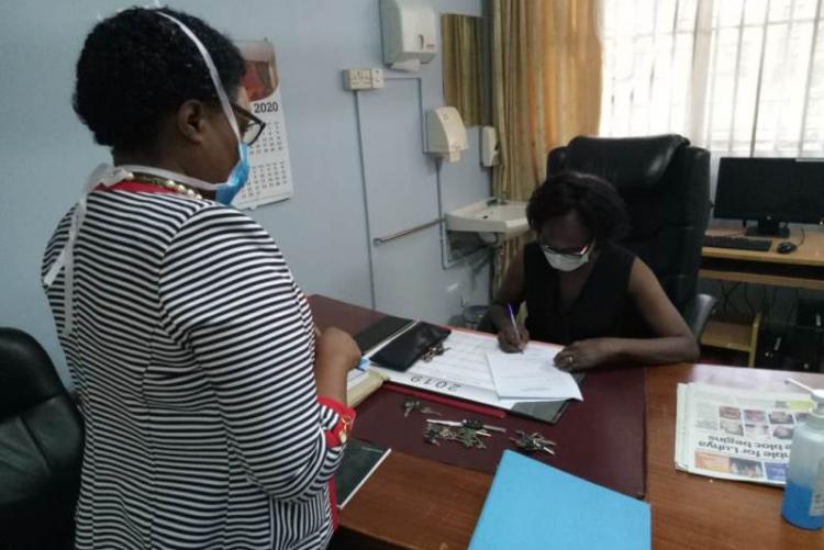 Handing over Ceremony to incoming CMO DR MUHIA by outgoing CMO Dr. Asimba