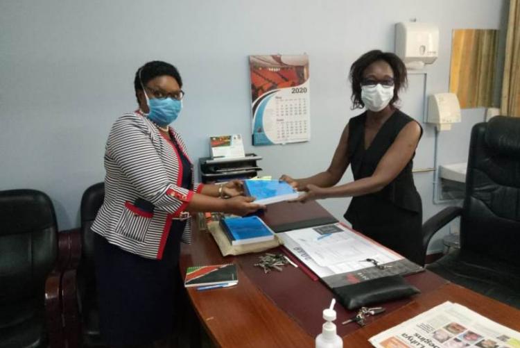 Handing over Ceremony to incoming CMO DR MUHIA by outgoing CMO Dr. Asimba
