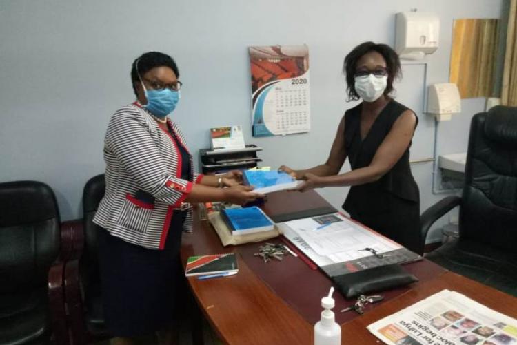 Handing over Ceremony to incoming CMO DR MUHIA by outgoing CMO Dr. Asimba