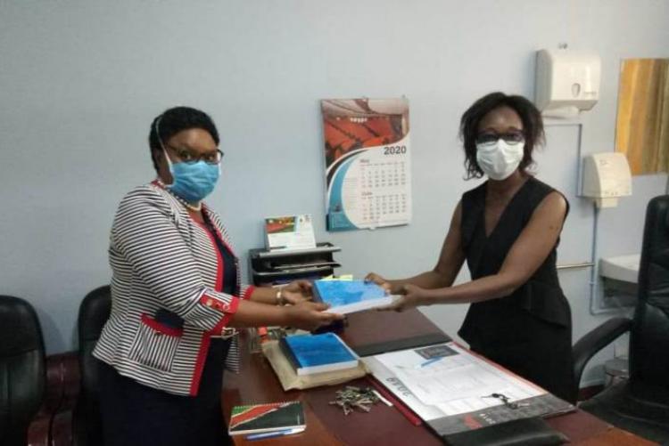 Former CMO DR. Doreen Asimba handing over to the incoming CMO DR. Lucy Muhia-Ndahi