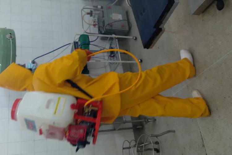 fumigation of the hospital